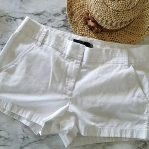 NWOT J.Crew Chino Shorts in White - Size 10